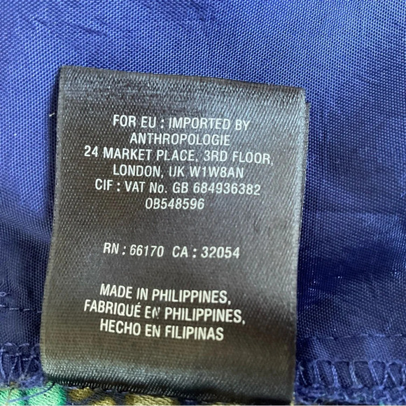 Anthropologie The Essential Culotte Sz 0 Wide Leg Cropped Snake Print Boho Retro - Picture 13 of 13